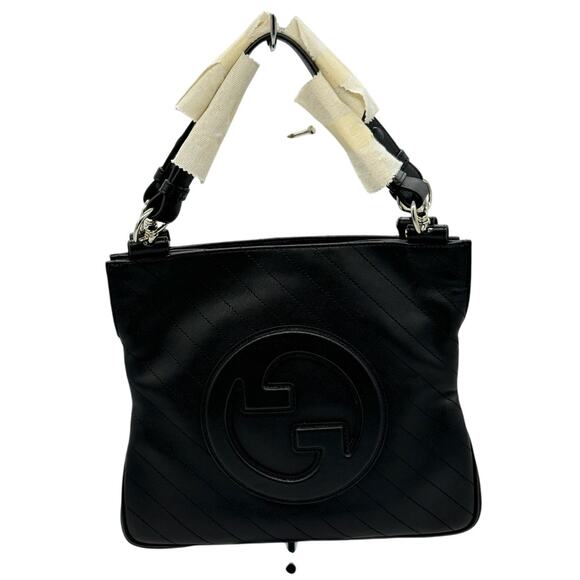 Gucci Black Sakai Be Green Calfskin Diagonal Stitched Tote*FULL INCLUSION*NWT - Picture 1 of 15